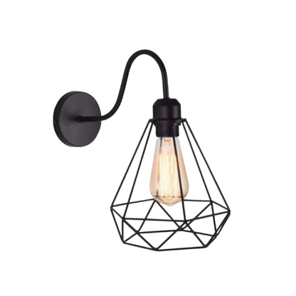 Lámpara Aplique De Muro Diamante Negro