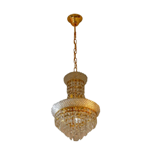 Lámpara De Techo Colgante Cilíndrica Cristal 4 Luces